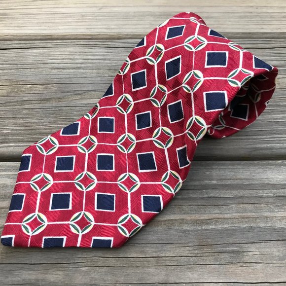 Bass Men Tie 100% Silk From Italy Classic Necktie - Picture 2 of 11